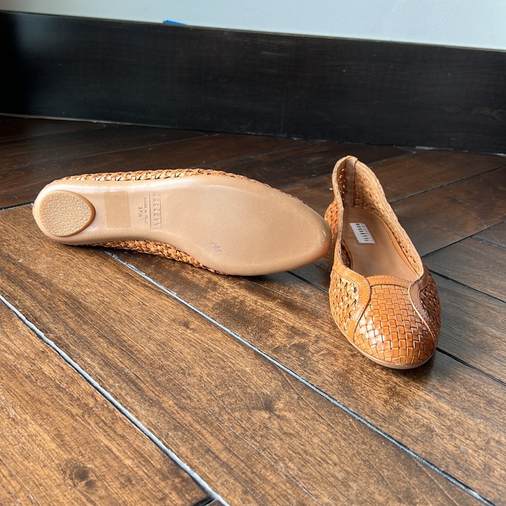 Fratelli Rossetti woven brown leather size 7.5M(37.5) made in Italy 🇮🇹 flats - Picture 10 of 12